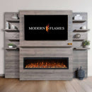 Modern Flames Allwood Media Main Wall System Only For Spectrum Slimline 60-Inch Electric Fireplace [AFWS-MAIN-DW/CS] (SAK95146) - Saksby Wholesale - Front View