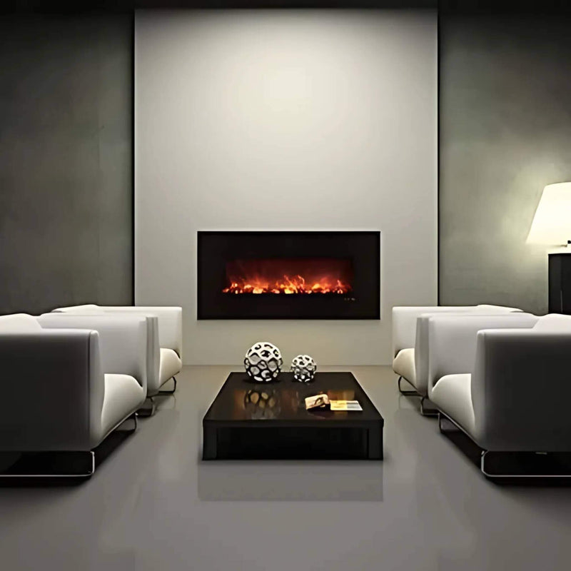 MODERN FLAMES AMBIANCE Built-In Electric Fireplace With LED Flame Technology,  60" [AL60CLX2-G] SAKSBY - Living Room View