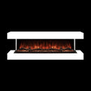 Modern Flames Landscape Pro 56-Inch Electric Fireplace Wall Mount Studio Suite Display, White [WMC-56LPM-RTF] (SAK38425) - Saksby Wholesale - Front View