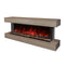 MODERN FLAMES LANDSCAPE PRO 80" Electric Fireplace Wall Mount Coastal Sand Studio Suite [WMC-80LPM-CS] SAKSBY - Left View