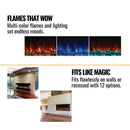 Modern Flames Landscape Pro Multi 120-Inch Linear Multi-Sided Electric Fireplace [LPM-12016V2] (SAK32876) - Saksby Wholesale - Features View
