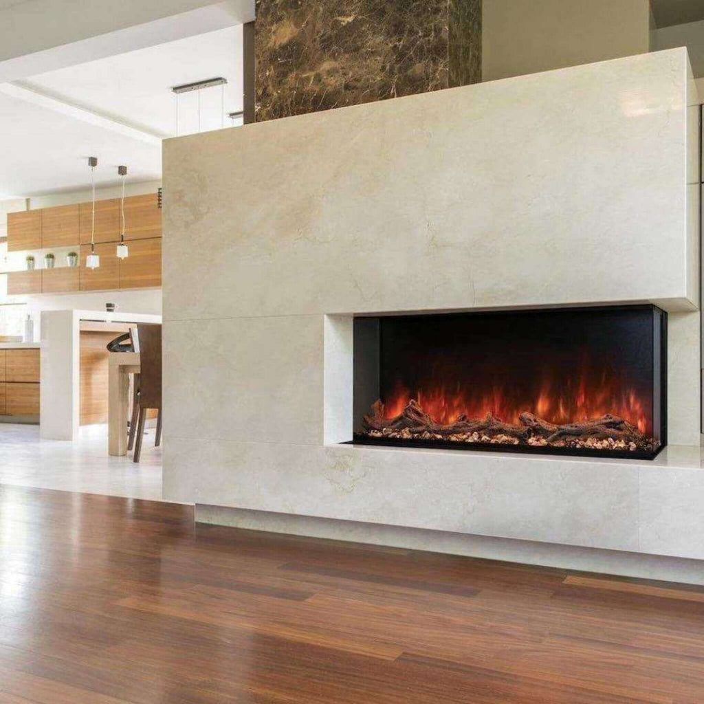 Modern Flames Landscape Pro Multi 44-Inch Linear Multi-Sided Built-In Electric Fireplace [LPM-4416V2] (SAK96355) - Saksby Wholesale - Beige Living Room View