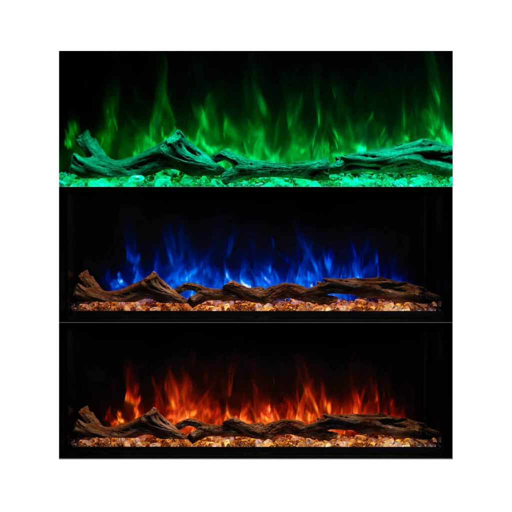 Modern Flames Landscape Pro Multi 44-Inch Linear Multi-Sided Electric Fireplace [LPM-4416] (SAK12502) - Saksby Wholesale - With Flames View