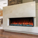 Modern Flames Landscape Pro Multi 44-Inch Linear Multi-Sided Electric Fireplace [LPM-4416] (SAK12502) - Saksby Wholesale - Wall Mount Mantel Demonstration View