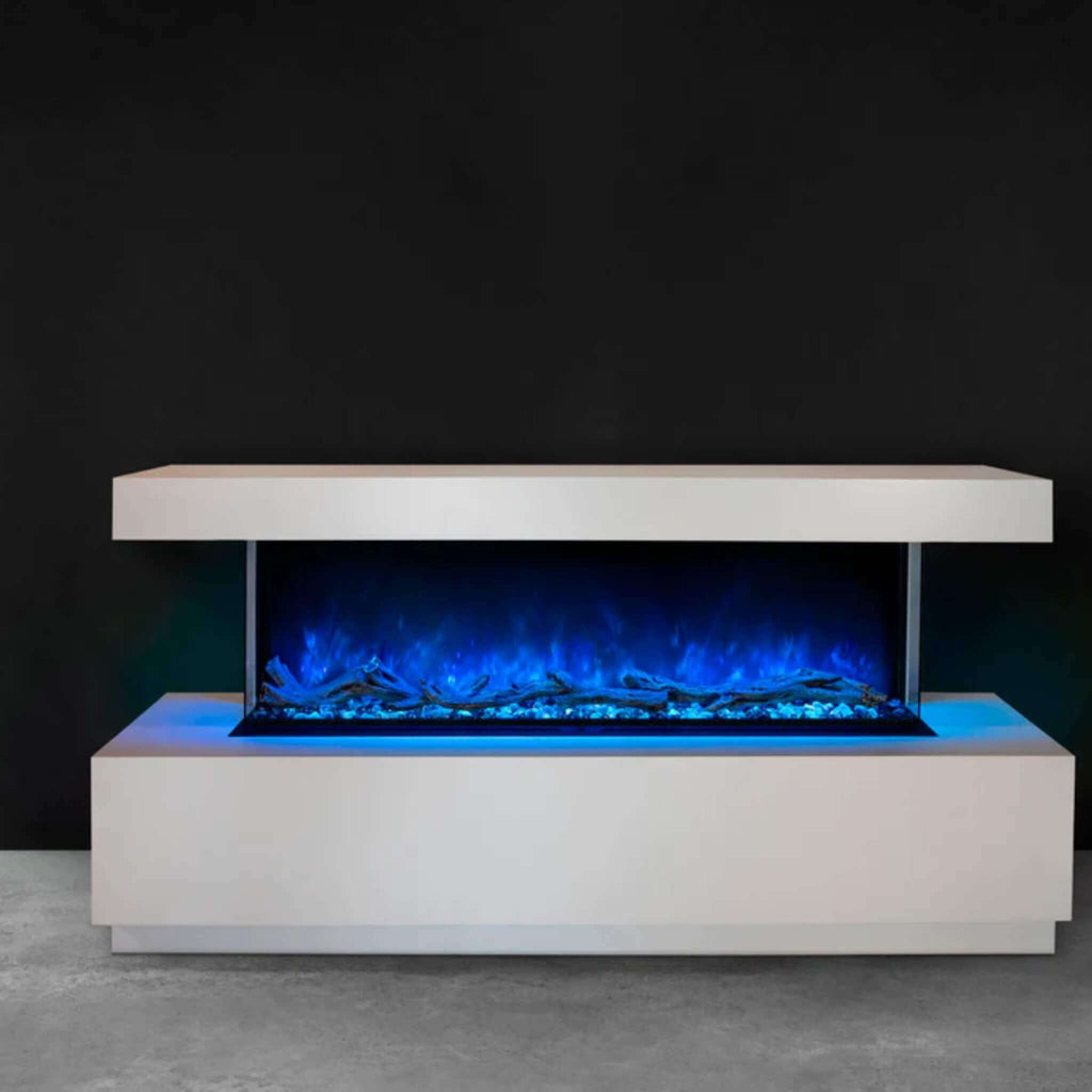 Modern Flames Landscape Pro Multi 44-Inch Linear Multi-Sided Electric Fireplace [LPM-4416] (SAK12502) - Saksby Wholesale - With Blue Flames View