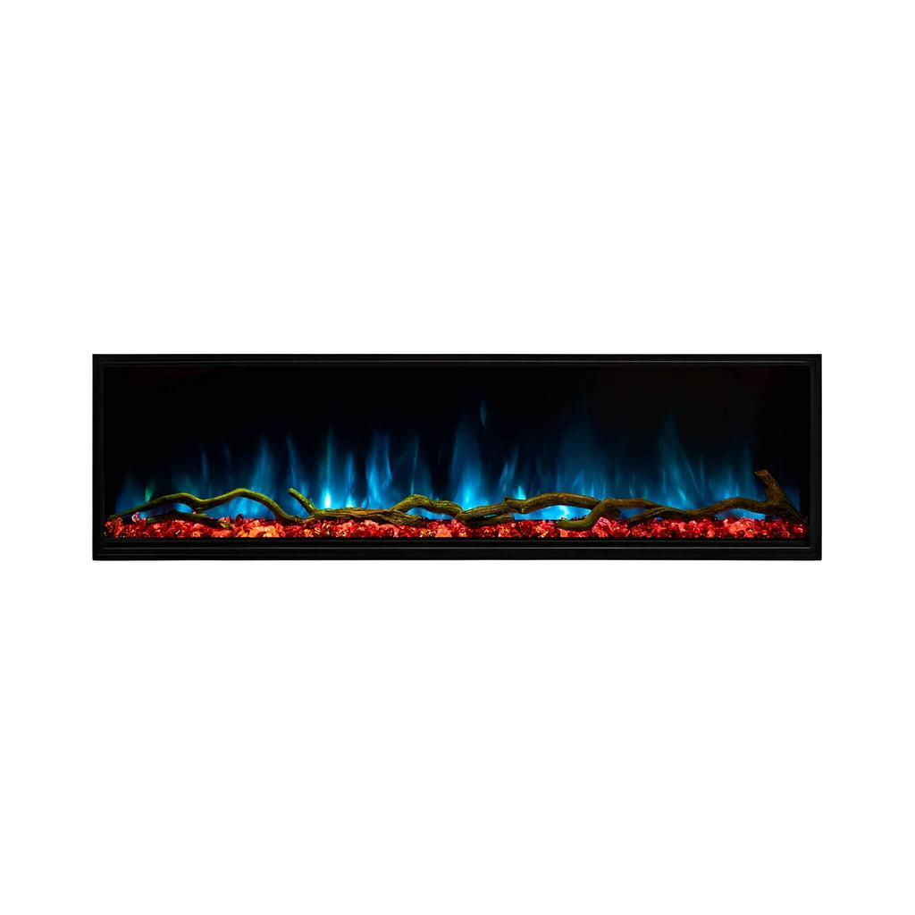 Modern Flames Landscape Pro Multi 56-Inch Linear Multi-Sided Electric Fireplace With Hybrid Flame Technology [LPM-5616V2] (SAK67390) - Saksby Wholesale -
Blue and Red Flame Front View