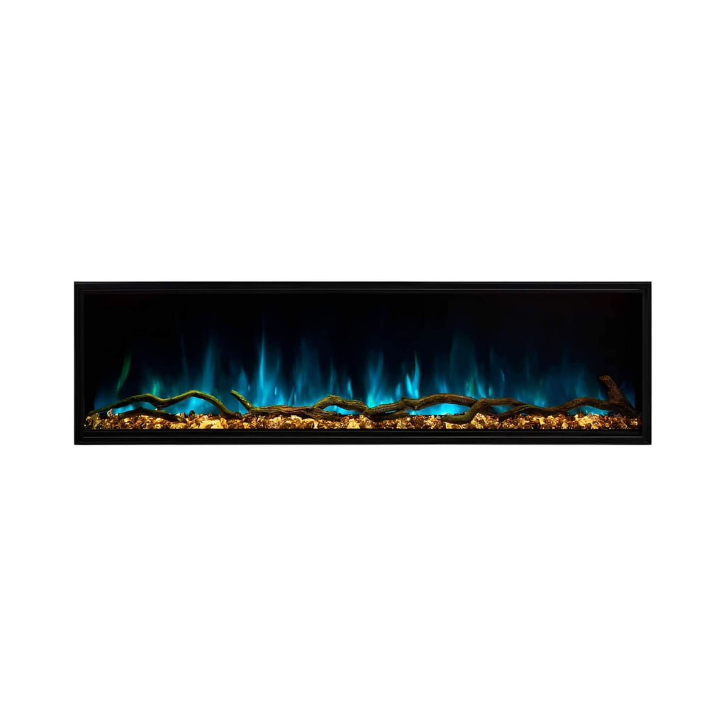Modern Flames Landscape Pro Multi 56-Inch Linear Multi-Sided Electric Fireplace With Hybrid Flame Technology [LPM-5616V2] (SAK67390) - Saksby Wholesale -
Blue and Yellow Flame Front View