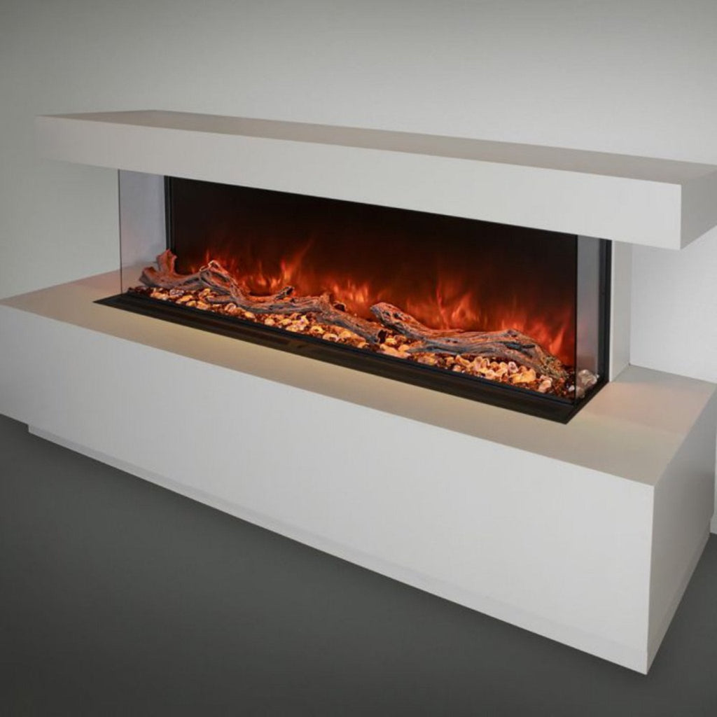 Modern Flames Landscape Pro Multi 68-Inch Linear Multi-Sided Electric Fireplace [LPM-6816] (SAK15284) - Saksby Wholesale - Front Left View In Lifestyle Image