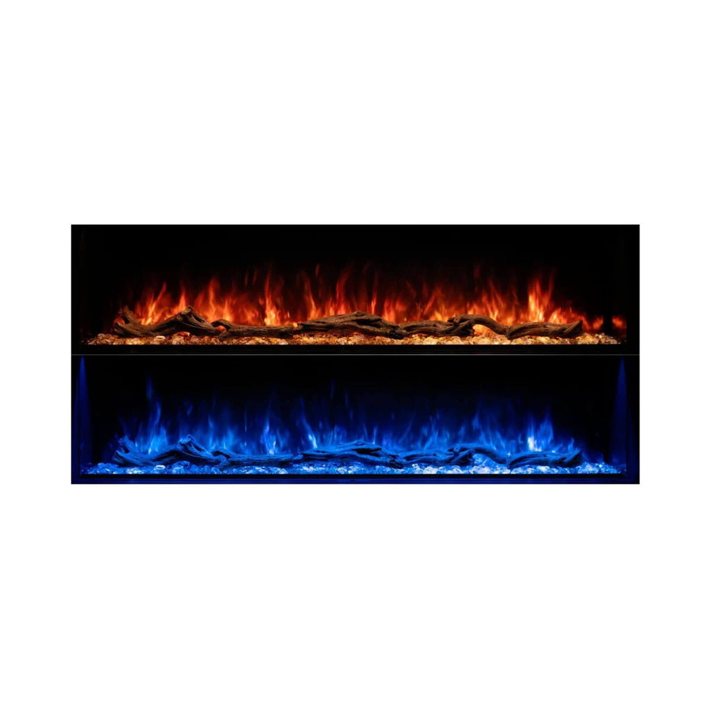 Modern Flames Landscape Pro Multi 68-Inch Linear Multi-Sided Electric Fireplace [LPM-6816] (SAK15284) - Saksby Wholesale - Red And BLue Color Option