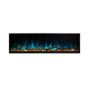 Modern Flames Landscape Pro Slim 44-Inch Built-In Linear Electric Fireplace [LPS-4414V2] (SAK18695) - Saksby Wholesale - Blue Flame and Yellow Rock View