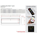 Modern Flames Landscape Pro Slim 44-Inch Built-In Linear Electric Fireplace [LPS-4414V2] (SAK18695) - Saksby Wholesale - Dimensions And Control View