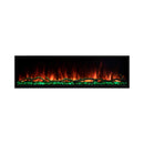 Modern Flames Landscape Pro Slim 44-Inch Built-In Linear Electric Fireplace [LPS-4414V2] (SAK18695) - Saksby Wholesale - Orange FLame And Green Rocks View