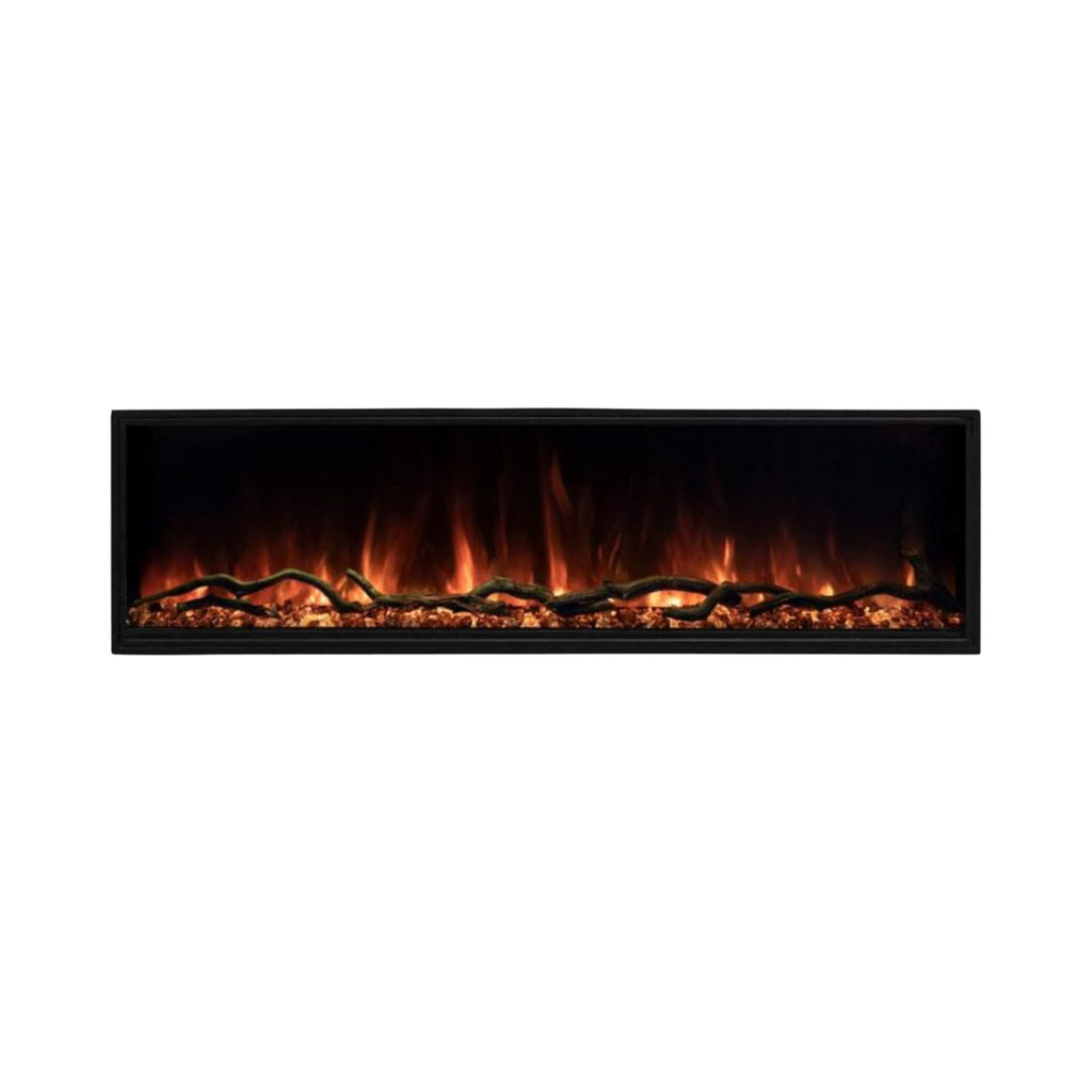 Modern Flames Landscape Pro Slim 44-Inch Built-In Linear Electric Fireplace [LPS-4414V2] (SAK18695) - Saksby Wholesale - Orange Flame View