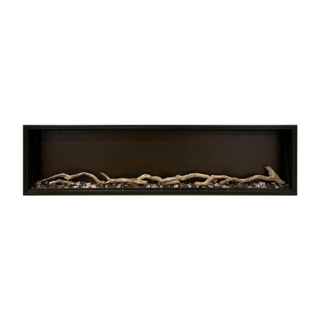 MODERN FLAMES LANDSCAPE PRO SLIM 56" Built-In Electric Fireplace With Wifi Control [LPS-5614] SAKSBY - Wood View