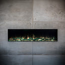 Modern Flames Landscape Pro Slim 56-Inch Built-In Linear Electric Fireplace [LPS-5614V2] (SAK54711) - Saksby Wholesale - Front View On Gray Wall