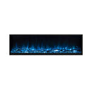 Modern Flames Landscape Pro Slim 68-Inch Built-In Linear Electric Fireplace [LPS-6814] (SAK32109) - Saksby Wholesale - Blue Flames and Logs View