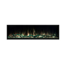 Modern Flames Landscape Pro Slim 68-Inch Built-In Linear Electric Fireplace [LPS-6814] (SAK32109) - Saksby Wholesale - Light Yellow Flames and Green Logs View