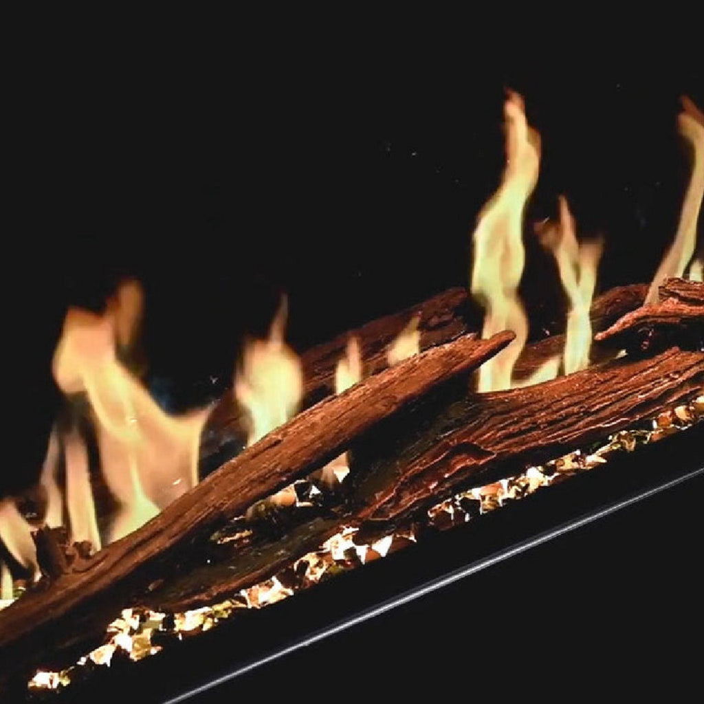 Modern Flames Orion Slim 76" Heliovision Single-Sided Electric Fireplace [OR76-SLIM] SAKSBY - Flames View