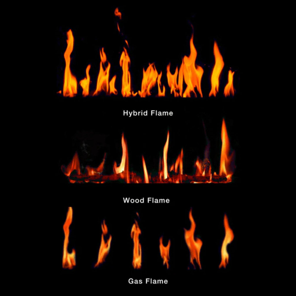 Modern Flames Orion Slim 76" Heliovision Single-Sided Electric Fireplace [OR76-SLIM] SAKSBY - Flames View