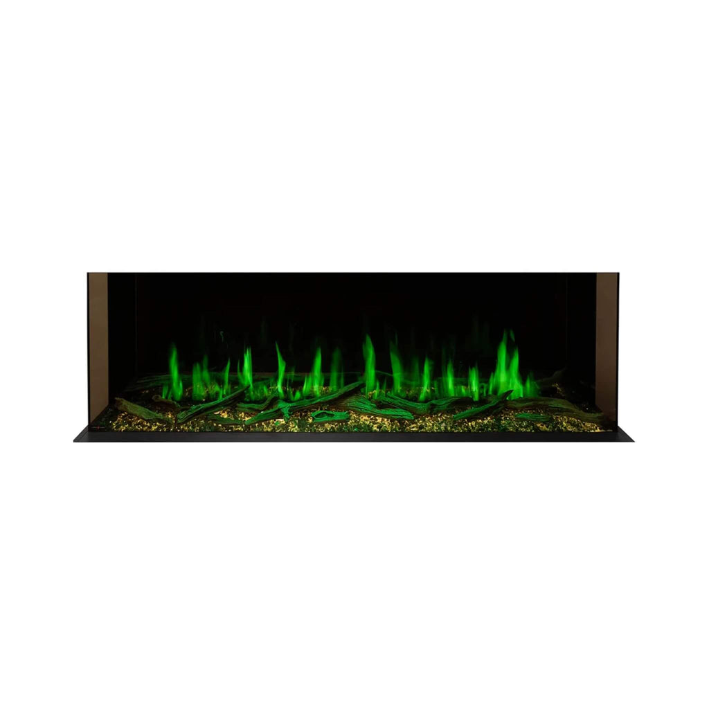 Modern Flames Orion Multi 100-Inch Heliovision Multi-Sided Electric Fireplace [OR100-MULTI] (SAK38017) - Saksby Wholesale - Green Flames View