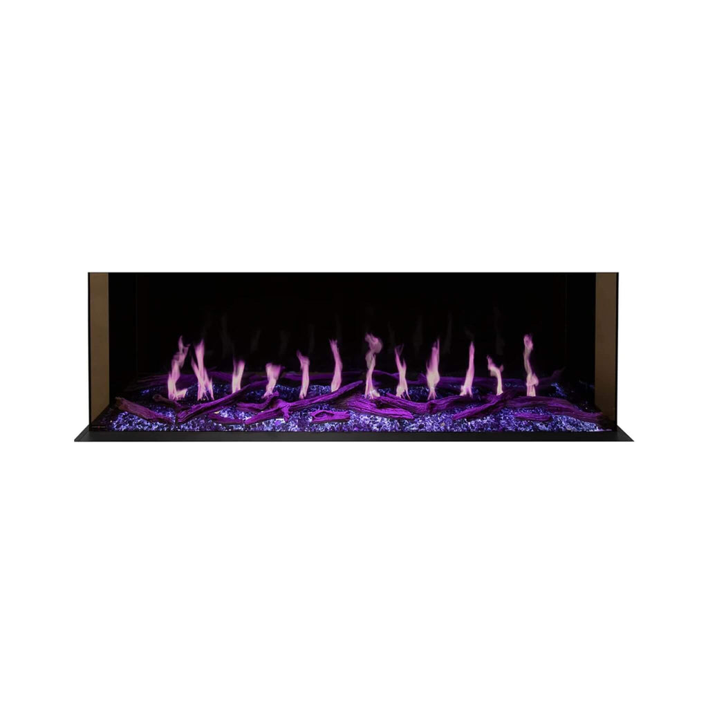 Modern Flames Orion Multi 100-Inch Heliovision Multi-Sided Electric Fireplace [OR100-MULTI] (SAK38017) - Saksby Wholesale - Purple Flames View
