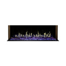 Modern Flames Orion Multi 100-Inch Heliovision Multi-Sided Electric Fireplace [OR100-MULTI] (SAK38017) - Saksby Wholesale -Yellow Flames and Purple Logs View
