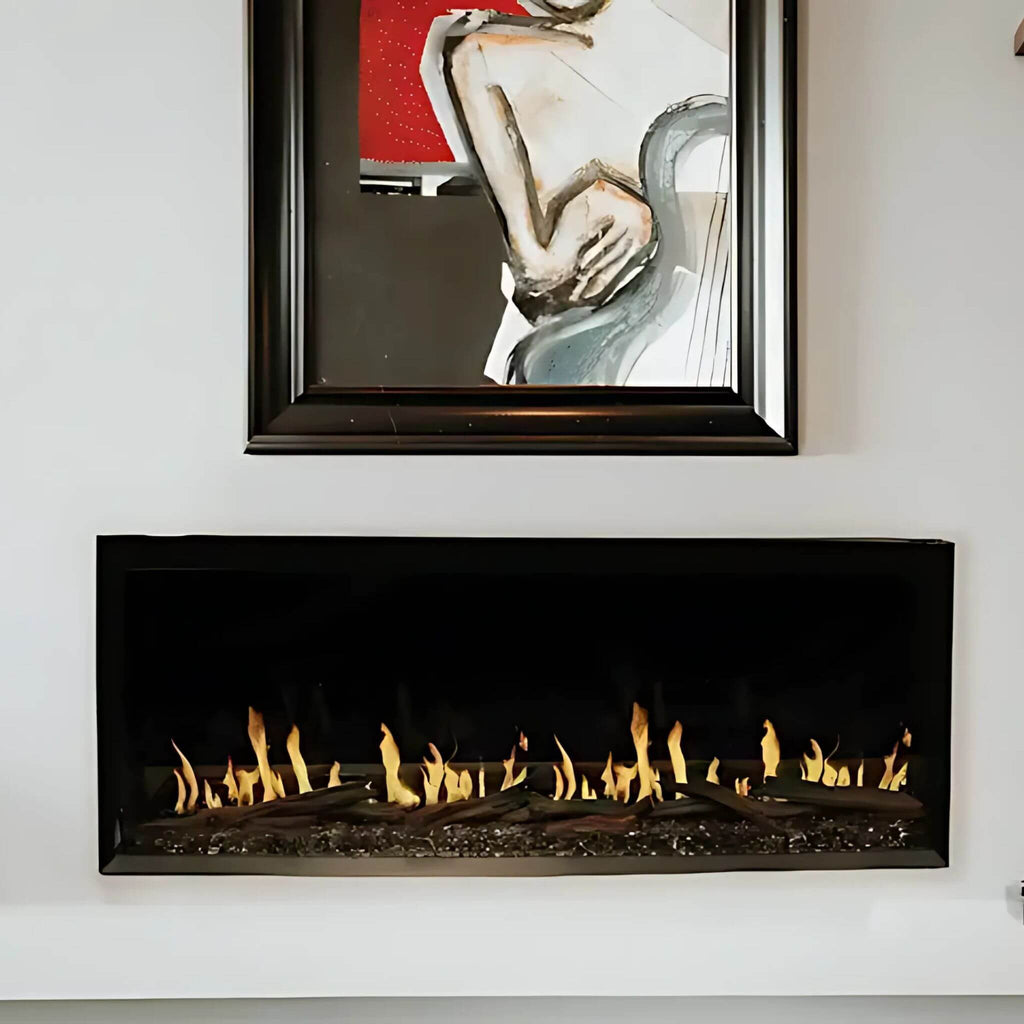 Modern Flames Orion Multi 52-Inch Heliovision Multi-View Electric Fireplace [OR52-MULTI] (SAK92056) - Saksby Wholesale - Wall-Mounted With Painting Lifestyle Image