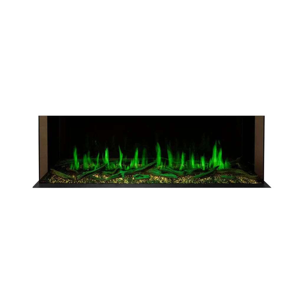 Modern Flames Orion Multi 60-Inch Heliovision Built-In Electric Fireplace [OR60-MULTI] (SAK73095) - Saksby Wholesale - Green Flames View