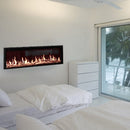 Modern Flames Orion Slim 60-Inch Heliovision Single-Sided Electric Fireplace [OR60-SLIM] (SAK73157) - Saksby Wholesale - White Bedroom View