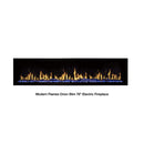 Modern Flames Orion Slim 76-Inch Heliovision Single-Sided Electric Fireplace [OR76-SLIM] (SAK41935) - Saksby Wholesale - Flames View