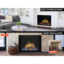 Modern Flames Orion Traditional 26-Inch Heliovision Electric Fireplace [OR26-TRAD] (SAK51873) - Saksby Wholesale - Installation View