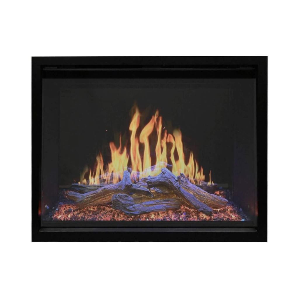 Modern Flames Orion Traditional 30-Inch Heliovision Electric Fireplace [OR30-TRAD] (SAK53719) - Saksby Wholesale - Front View With Flames