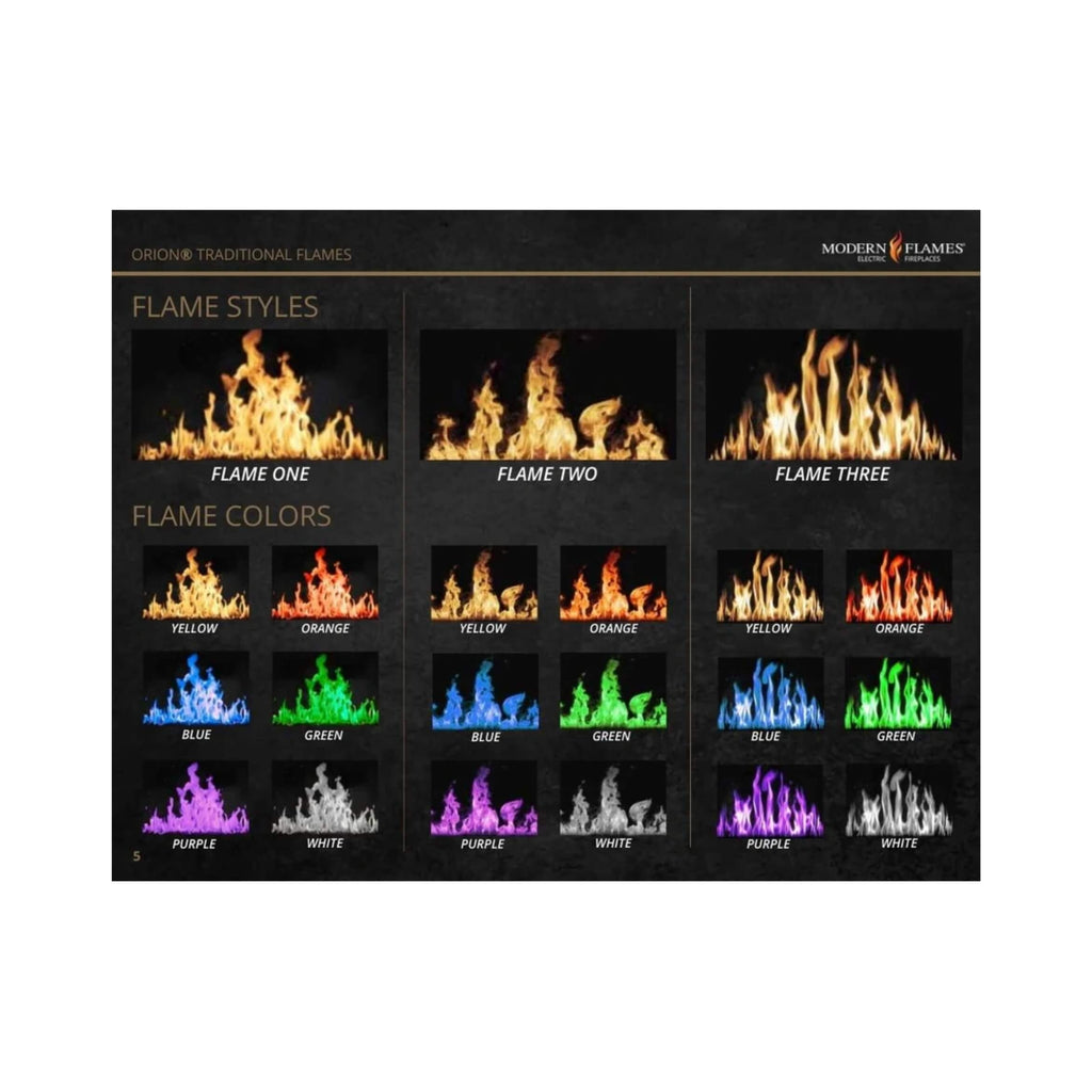 Modern Flames Orion Traditional 26-Inch Heliovision Electric Fireplace [OR26-TRAD] (SAK51873) - Saksby Wholesale - Flames Styles And Colors