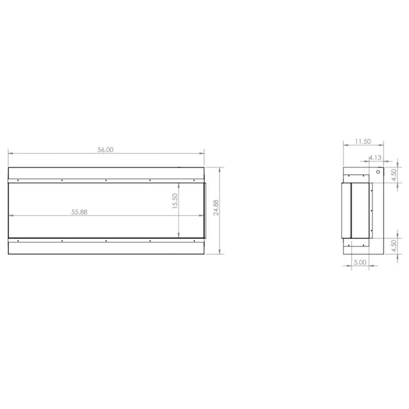 MODERN FLAMES RedStone 30" Built-In Traditional Electric Fireplace [RS-3021] (HBG84729)-HBG