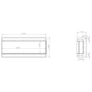 Modern Flames Redstone 30-Inch Built-In Traditional Electric Fireplace [RS-3021] (SAK84729) - Saksby Wholesale - Dimensions