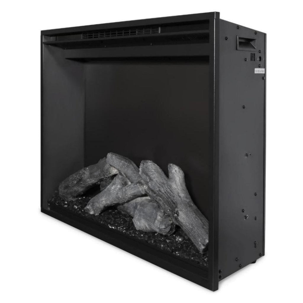 Modern Flames Redstone 30-Inch Built-In Traditional Electric Fireplace [RS-3021] (SAK84729) - Saksby Wholesale - Frame and Logs Side View