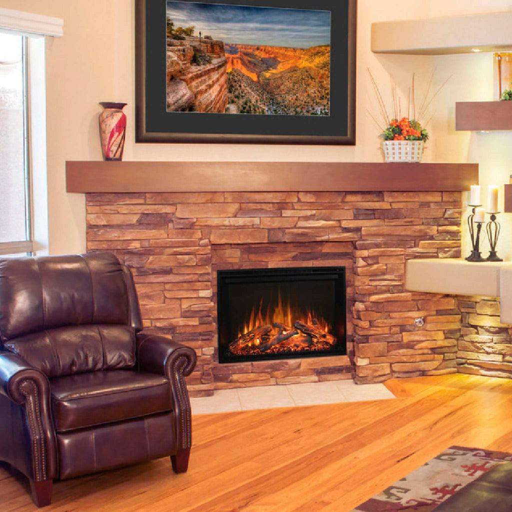 Modern Flames Redstone 36" Built-In Traditional Electric Fireplace [RS-3626] SAKSBY - Living Room View