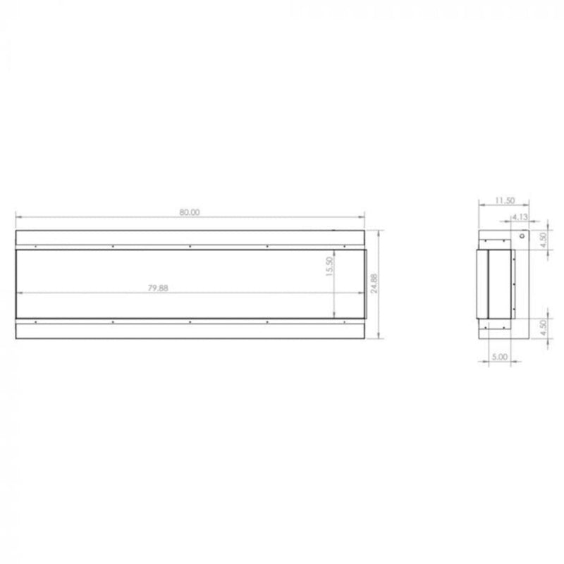 MODERN FLAMES RedStone 42" Built-In Traditional Electric Fireplace [RS-4229] (HBG97326)-HBG