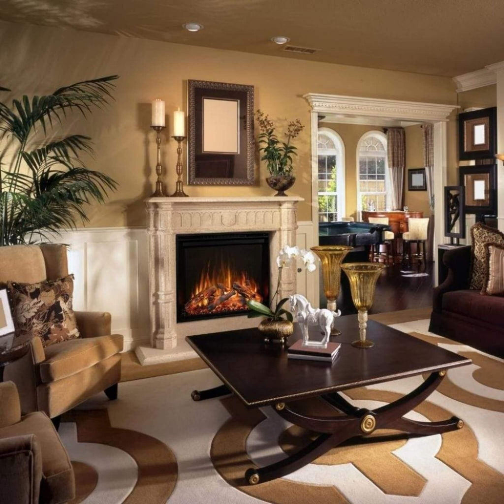 Modern Flames Redstone 54" Built-In Traditional Electric Fireplace [RS-5435] SAKSBY - Living Room View