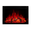 Modern Flames Redstone 54-Inch Built-In Traditional Electric Fireplace [RS-5435] (SAK48153) - Saksby Wholesale - Dark Red Flames View With Bright Logs