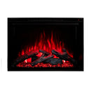 Modern Flames Redstone 54-Inch Built-In Traditional Electric Fireplace [RS-5435] (SAK48153) - Saksby Wholesale -Red Flames View With Dark Logs
