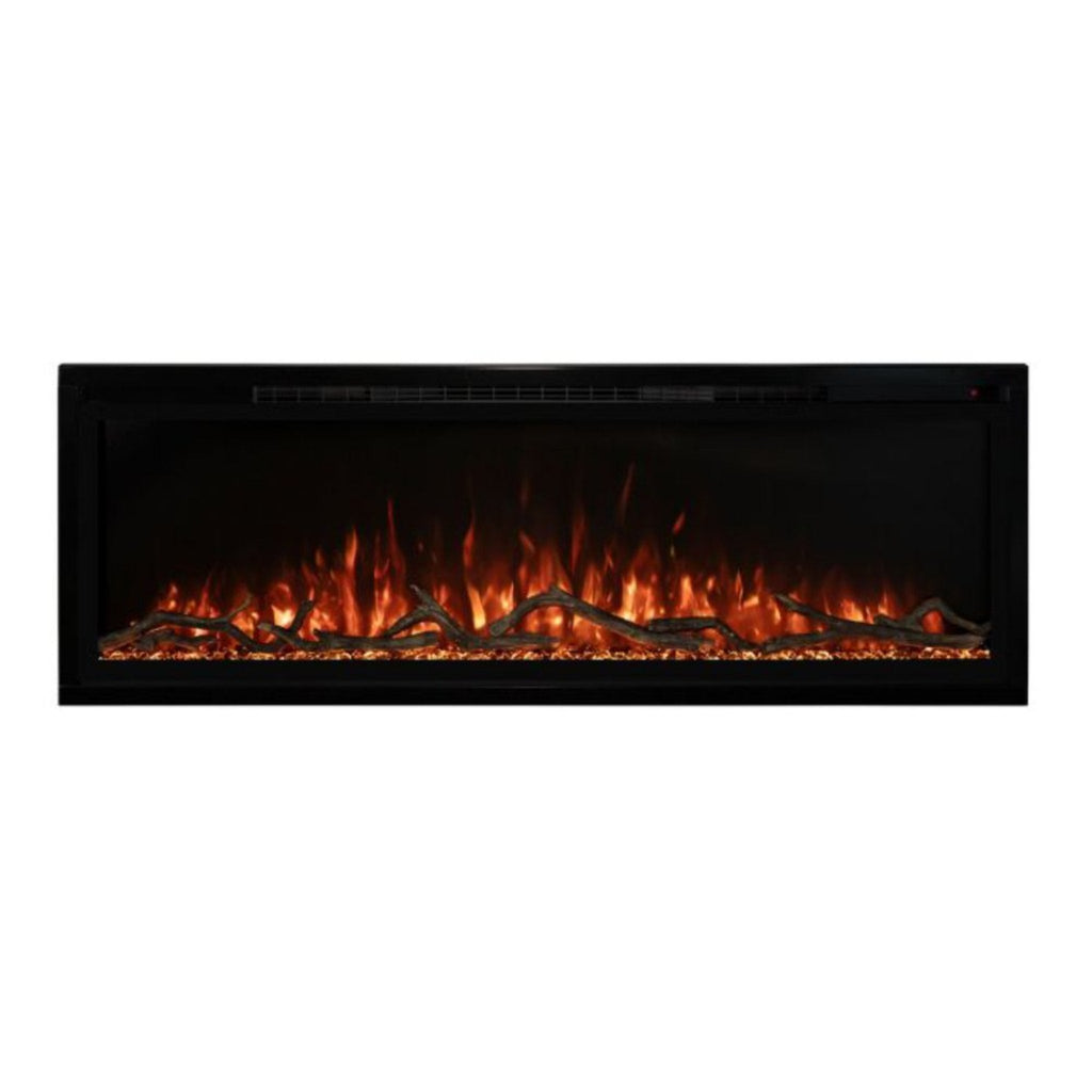 Modern Flames Spectrum Slimline 50" Wall Mount Linear Electric Fireplace [SPS-50B] SAKSBY - Front View