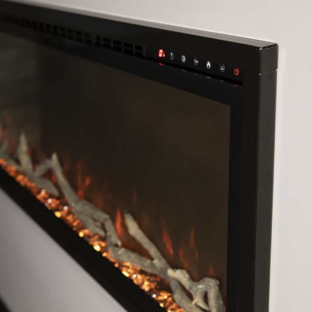 Modern Flames Spectrum Slimline 50" Wall Mount Linear Electric Fireplace [SPS-50B] SAKSBY - Control Buttons View