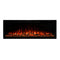 Modern Flames Spectrum Slimline 50" Wall Mount Linear Electric Fireplace [SPS-50B] SAKSBY - Orange Flames View