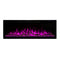 Modern Flames Spectrum Slimline 50" Wall Mount Linear Electric Fireplace [SPS-50B] SAKSBY - Pink Flames View