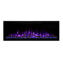 Modern Flames Spectrum Slimline 50" Wall Mount Linear Electric Fireplace [SPS-50B] SAKSBY - Violet Flames View