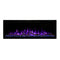 Modern Flames Spectrum Slimline 50" Wall Mount Linear Electric Fireplace [SPS-50B] SAKSBY - Violet Flames View