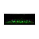 Modern Flames Spectrum Slimline 50-Inch Wall Mount Linear Electric Fireplace [SPS-50B] (SAK69230) - Saksby Wholesale - Green Flames View