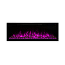 Modern Flames Spectrum Slimline 50-Inch Wall Mount Linear Electric Fireplace [SPS-50B] (SAK69230) - Saksby Wholesale - Pink Flames View