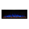 Modern Flames Spectrum Slimline 50" Wall Mount Linear Electric Fireplace [SPS-50B] SAKSBY - Blue Flames View